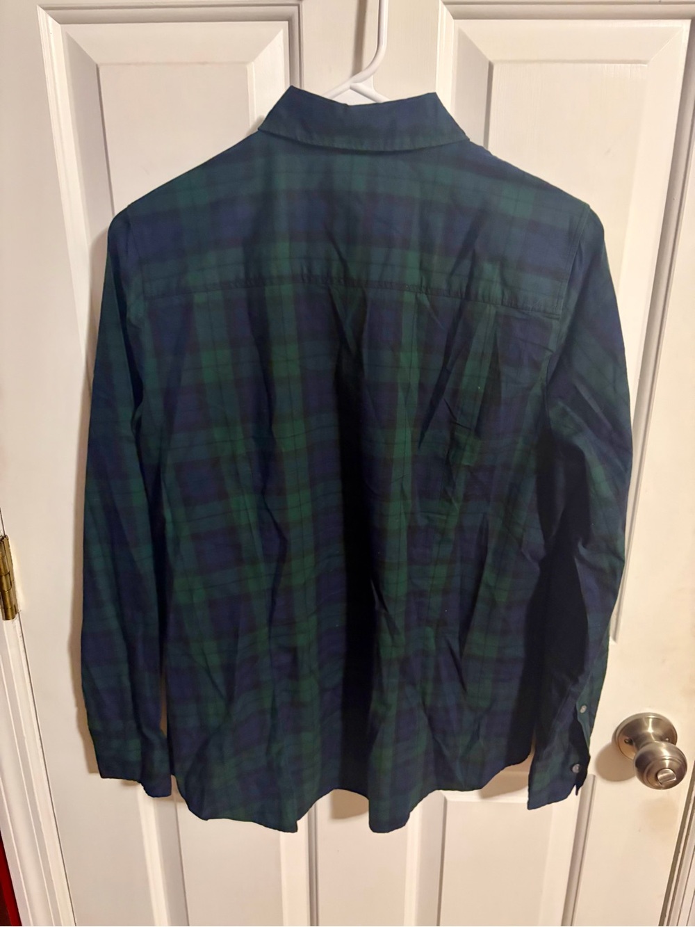 J. Crew Womens Green & Navy Plaid Button-Up Shirt - Picture 2 of 2